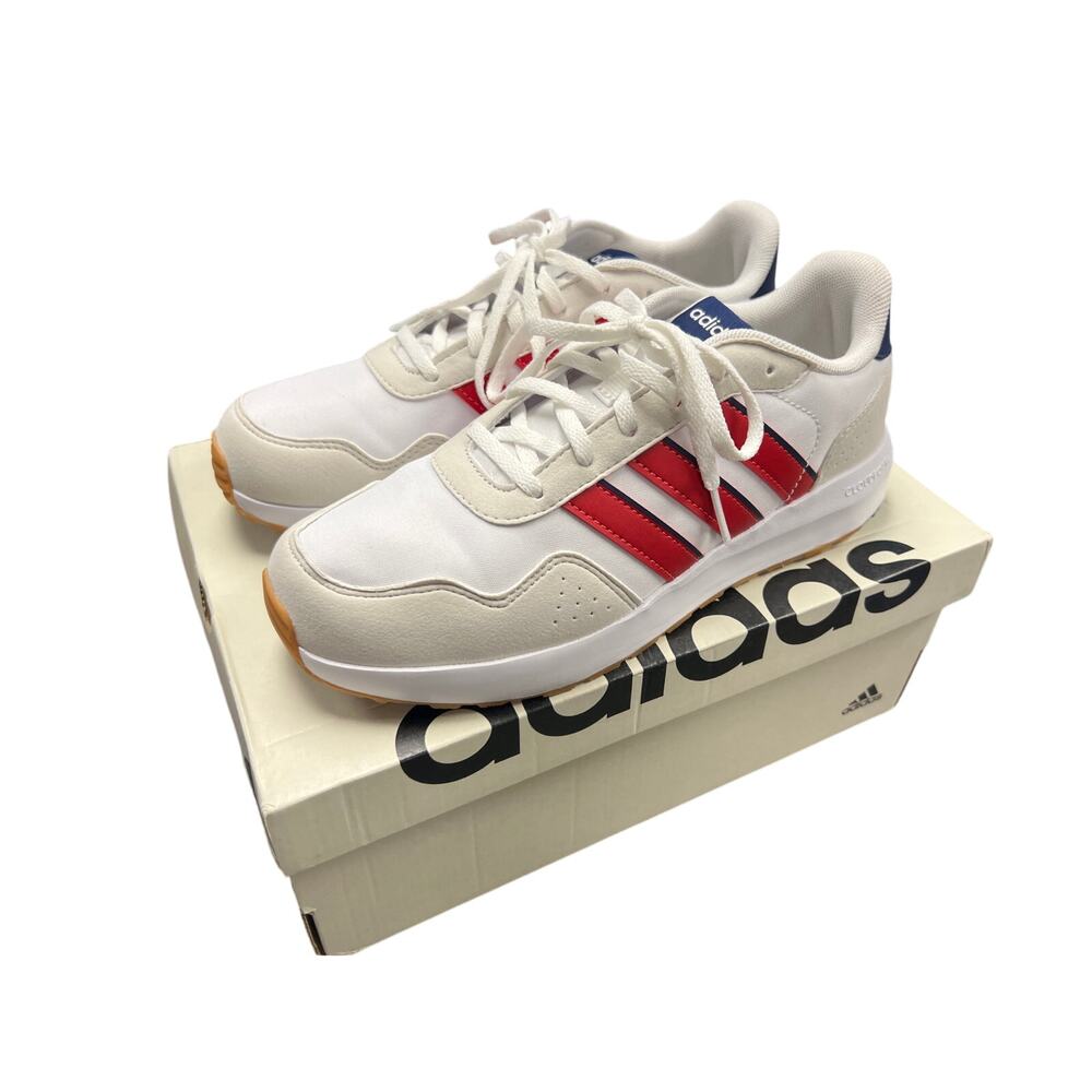 Adidas Kids' Grade School Run 60s J Red Blue White Running Shoes Size 6